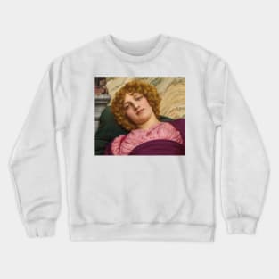 Myrhinna by John William Godward Crewneck Sweatshirt